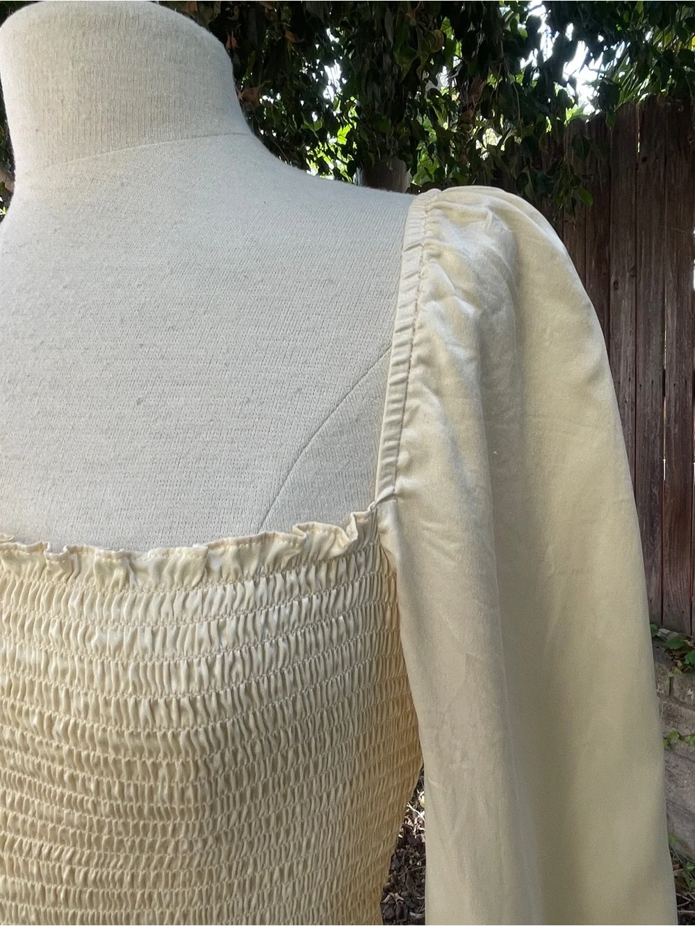 Reformation smocked bodice